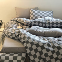 HKM-286803 Pure Cotton Bedding Set for Small Groups - Spring & Autumn, Warmth Preservation, Fits Multiple Bed Sizes