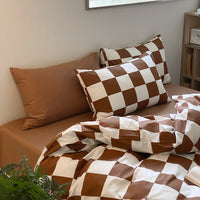 HKM-286803 Pure Cotton Bedding Set for Small Groups - Spring & Autumn, Warmth Preservation, Fits Multiple Bed Sizes