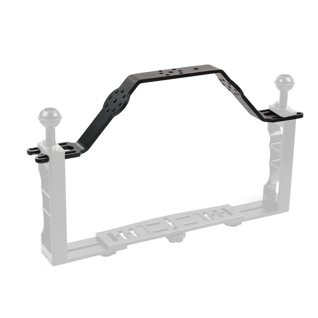 HKM-286867 Aluminum Alloy Dual-Handheld Photography Tray for Sports Cameras and SLRs