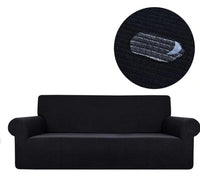 HKM-286867 Knitted Polar Fleece Thickened Stretch Sofa Cover for Single to Five-Seat Sofas, All-Inclusive Cushion Protection