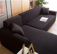 HKM-286867 Knitted Polar Fleece Thickened Stretch Sofa Cover for Single to Five-Seat Sofas, All-Inclusive Cushion Protection
