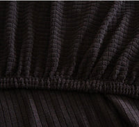 HKM-286867 Knitted Polar Fleece Thickened Stretch Sofa Cover for Single to Five-Seat Sofas, All-Inclusive Cushion Protection