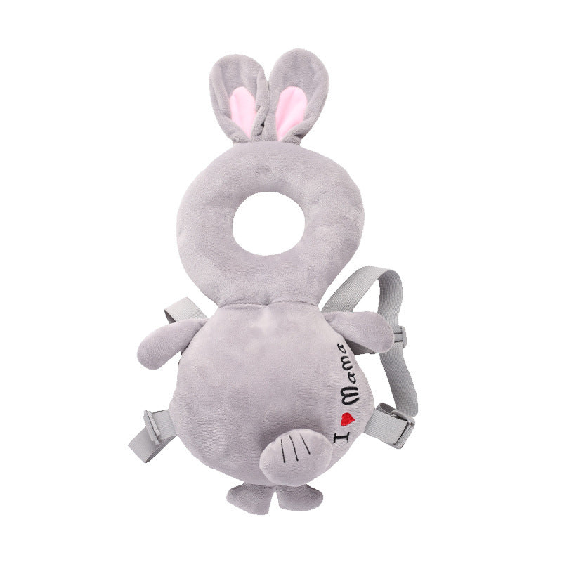 HKM-286931 Angel Headrest for Babies and Toddlers - Soft Short Plush Back Support (35x18 cm) - Blue, Pink, Yellow