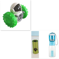 HKM-286995 Interactive Slow Feed Dog & Cat Toy Car - Multifunctional Balance Tumbler for Fun Pet Feeding and IQ Development