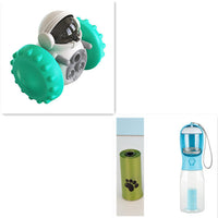 HKM-286995 Interactive Slow Feed Dog & Cat Toy Car - Multifunctional Balance Tumbler for Fun Pet Feeding and IQ Development