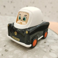 HKM-287059 Colorful Cartoon Mini Diecast Model Car Set for Kids - Alloy Inertial Vehicles, Ages 3 and Up