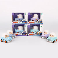HKM-287059 Colorful Cartoon Mini Diecast Model Car Set for Kids - Alloy Inertial Vehicles, Ages 3 and Up