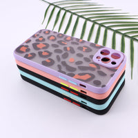 HKM-287059 Leopard Print Personalized TPU Mobile Phone Case for Various iPhone Models