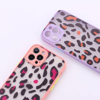 HKM-287059 Leopard Print Personalized TPU Mobile Phone Case for Various iPhone Models