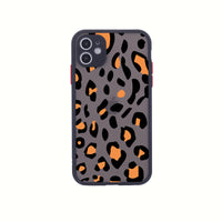 HKM-287059 Leopard Print Personalized TPU Mobile Phone Case for Various iPhone Models