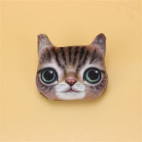 HKM-287123 Cute Cartoon Animal Plush Pin Badge Brooch for Clothing and Luggage Accessories