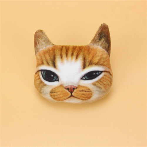 HKM-287123 Cute Cartoon Animal Plush Pin Badge Brooch for Clothing and Luggage Accessories