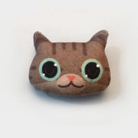 HKM-287123 Cute Cartoon Animal Plush Pin Badge Brooch for Clothing and Luggage Accessories
