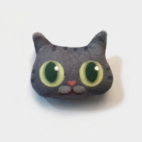 HKM-287123 Cute Cartoon Animal Plush Pin Badge Brooch for Clothing and Luggage Accessories