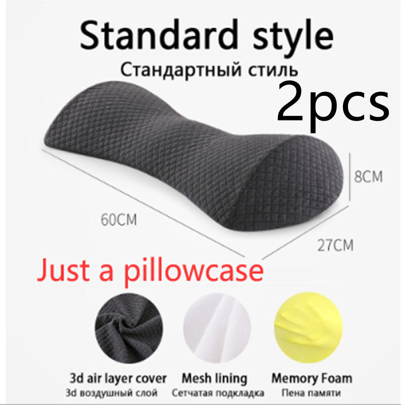HKM-287123 Lumbar Support Cushion for Pregnant Women - Memory Foam, Polyester Fiber, Solid Color Options in Pink and Gray