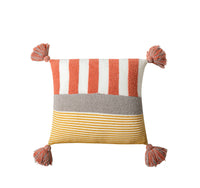 HKM-287187 Nordic Style Acrylic Cushion Cover in Sea Blue and Watermelon Red, 45x45cm