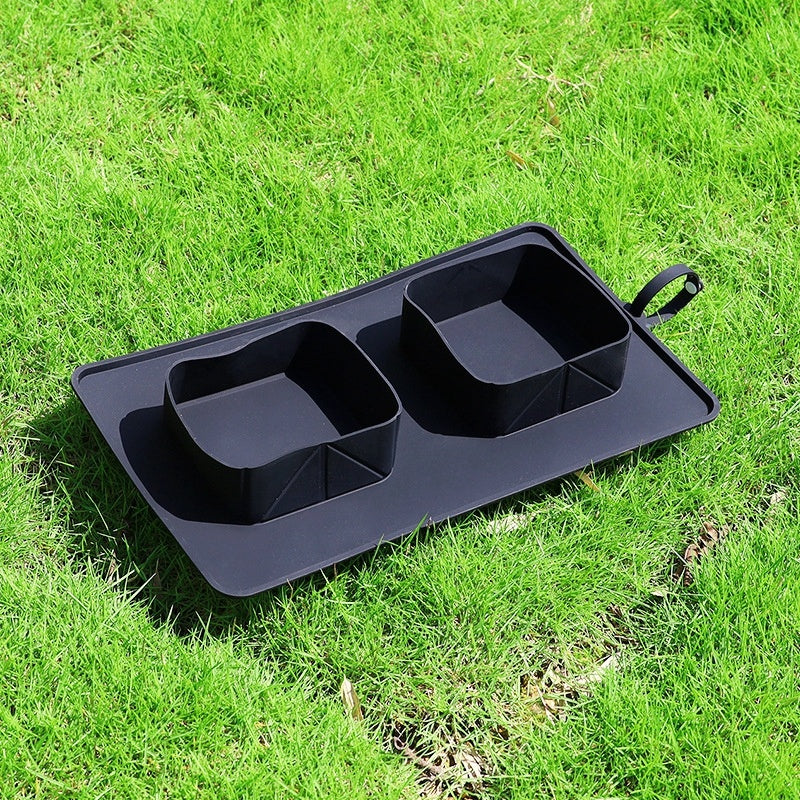 HKM-287315 Silicone Foldable Dog and Cat Bowls - Portable and Eco-Friendly Design, 600 ml Capacity