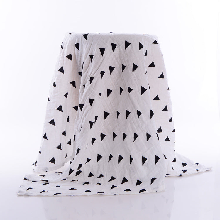 HKM-287379 Cotton Gauze Baby Bath Towel - Soft and Absorbent, 120x120 cm