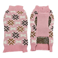 HKM-287379 Retro Japanese-Inspired Jacquard Sweater and Scarf Hat Set for Pets