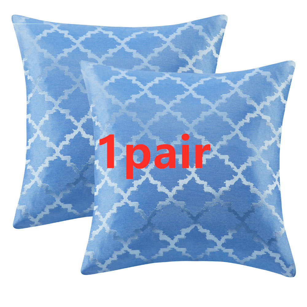 HKM-287507 Geometric Patterned Pillowcase Collection – Luxury Polyester Cushion Covers in Various Colors