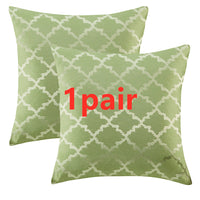 HKM-287507 Geometric Patterned Pillowcase Collection – Luxury Polyester Cushion Covers in Various Colors
