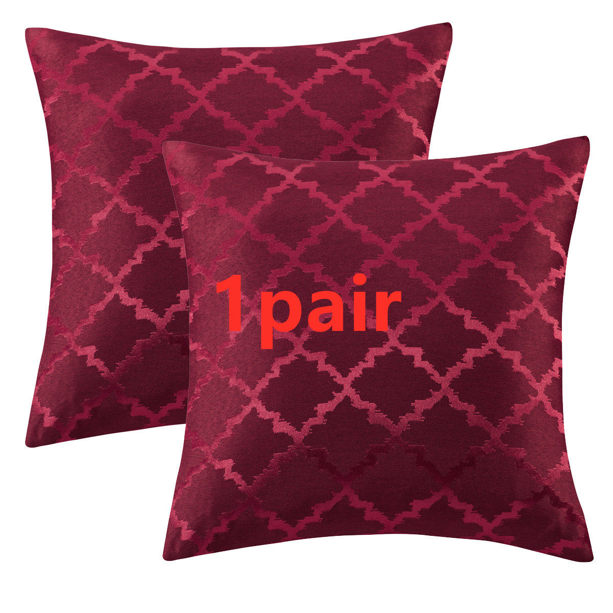 HKM-287507 Geometric Patterned Pillowcase Collection – Luxury Polyester Cushion Covers in Various Colors