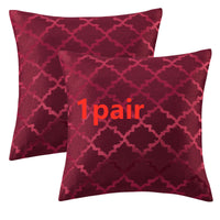 HKM-287507 Geometric Patterned Pillowcase Collection – Luxury Polyester Cushion Covers in Various Colors