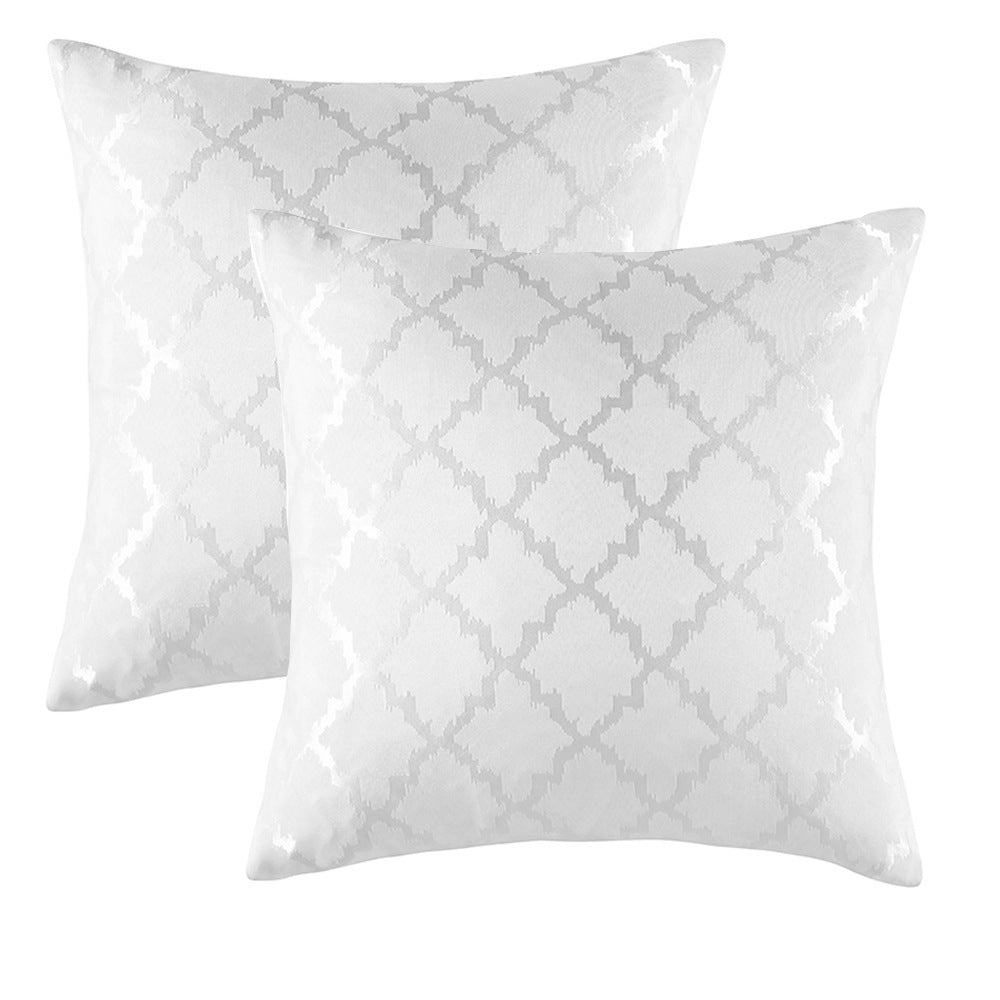 HKM-287507 Geometric Patterned Pillowcase Collection – Luxury Polyester Cushion Covers in Various Colors