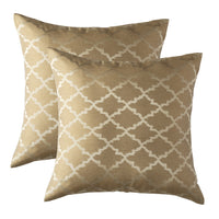 HKM-287507 Geometric Patterned Pillowcase Collection – Luxury Polyester Cushion Covers in Various Colors