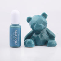 HKM-287763 Advanced Morandi Color Epoxy Pigments Set - 24 Solid Colors, 10ml Each