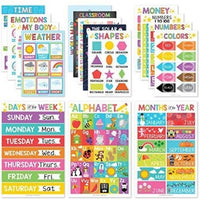HKM-287891 Calm Corner Wall Art Set - 12 Educational Calm Posters for Classroom Decor
