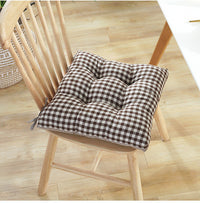 HKM-288019 Thickened Four Hole Lattice Stripe Chair Cushion - Modern Design in Multiple Color Options