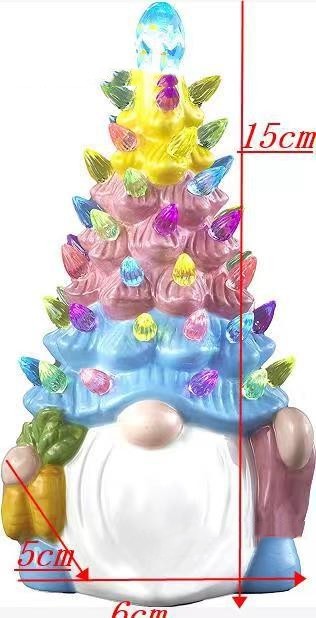 HKM-288083 Resin Confucian Faceless Doll Ornament with Light - Modern Character Pendant Decoration