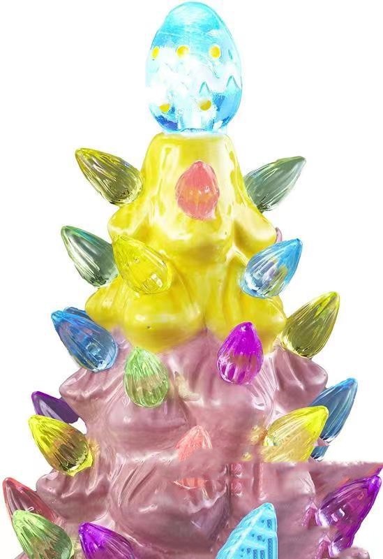HKM-288083 Resin Confucian Faceless Doll Ornament with Light - Modern Character Pendant Decoration