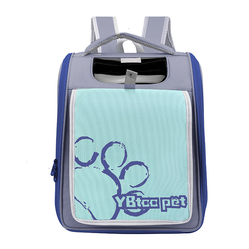 HKM-288147 Large Capacity Breathable Pet Bag in Milky White, Pink, Blue, Khaki - Medium Soft Oxford Cloth Design
