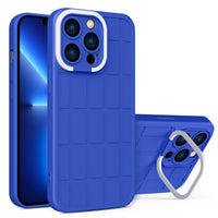 HKM-288211 Invisible Bracket Rubik's Cube Phone Case for iPhone Models - TPU+PC Material in Multiple Colors