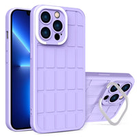 HKM-288211 Invisible Bracket Rubik's Cube Phone Case for iPhone Models - TPU+PC Material in Multiple Colors