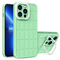 HKM-288211 Invisible Bracket Rubik's Cube Phone Case for iPhone Models - TPU+PC Material in Multiple Colors