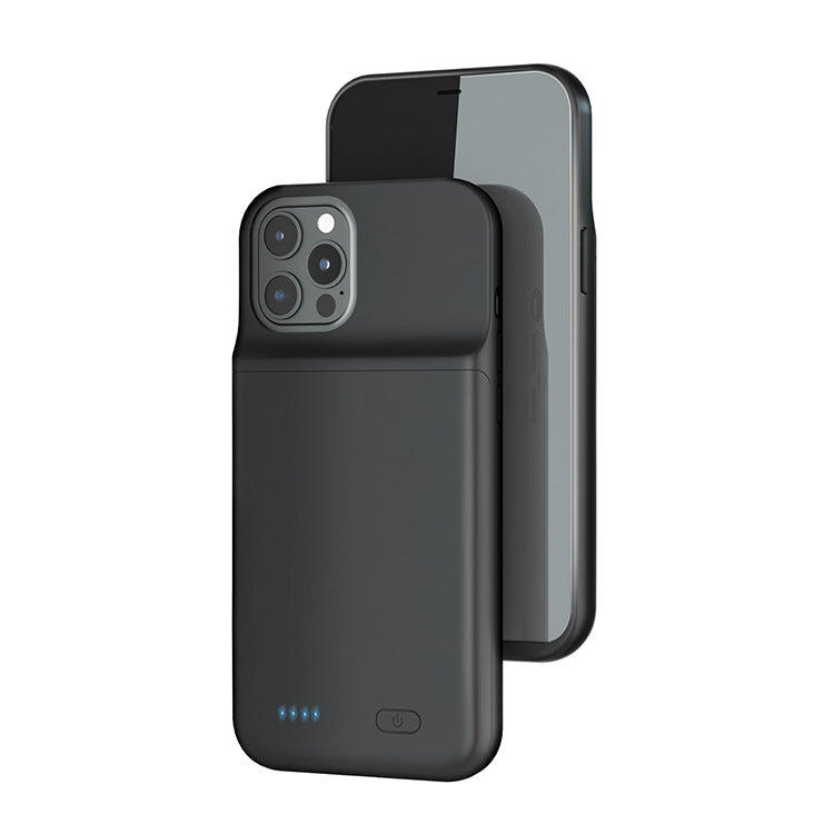 HKM-288339 Large Capacity 6800mAh Lithium Ion Polymer Power Bank for Apple Devices - Black, Slim Design, Soft PVC Shell