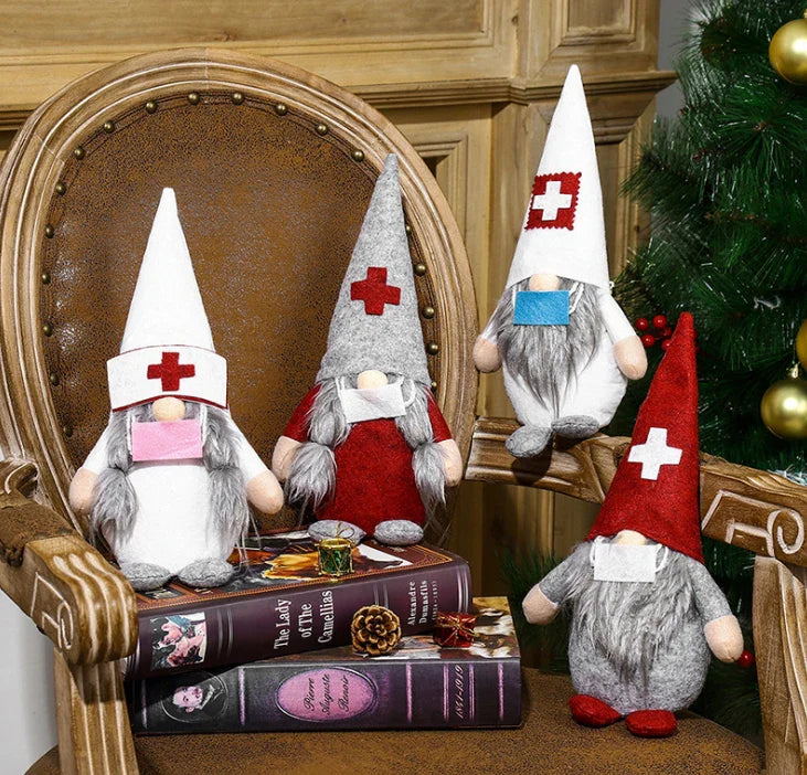 HKM-288531 Charming Stuffed Plush Christmas Gnomes and Elves for Holiday Decor