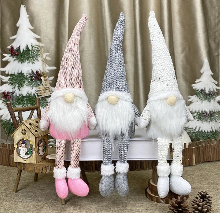 HKM-288531 Charming Stuffed Plush Christmas Gnomes and Elves for Holiday Decor
