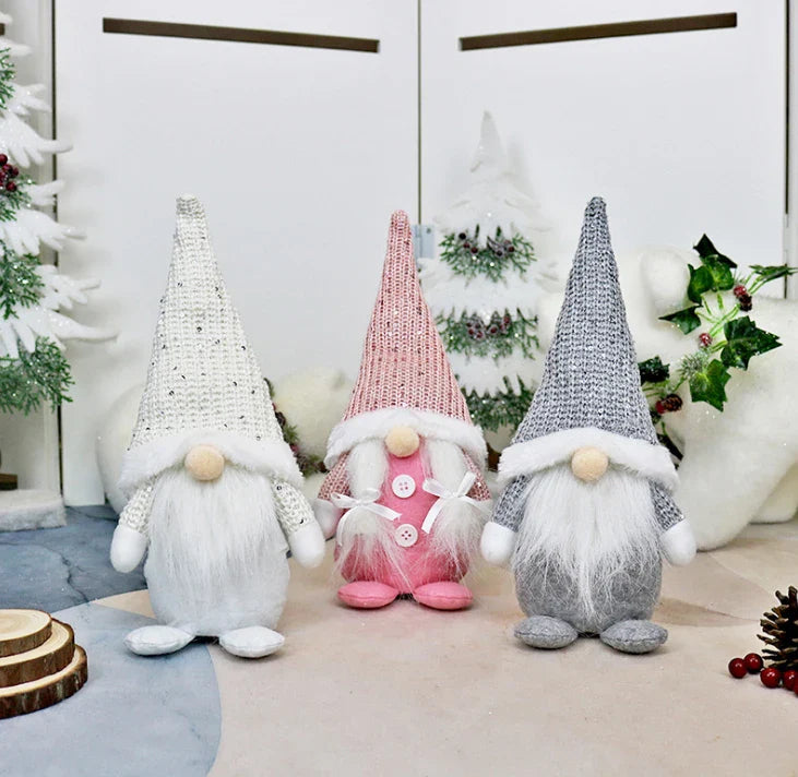 HKM-288531 Charming Stuffed Plush Christmas Gnomes and Elves for Holiday Decor