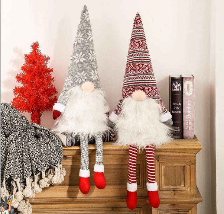 HKM-288531 Charming Stuffed Plush Christmas Gnomes and Elves for Holiday Decor