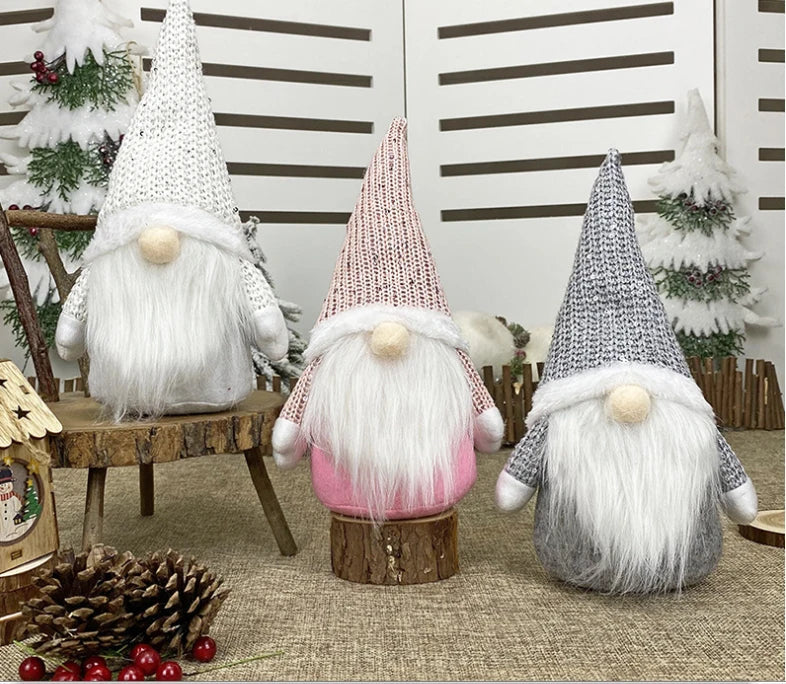 HKM-288531 Charming Stuffed Plush Christmas Gnomes and Elves for Holiday Decor
