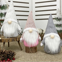 HKM-288531 Charming Stuffed Plush Christmas Gnomes and Elves for Holiday Decor