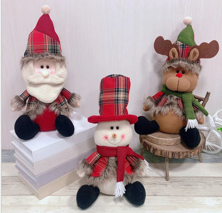 HKM-288531 Charming Stuffed Plush Christmas Gnomes and Elves for Holiday Decor