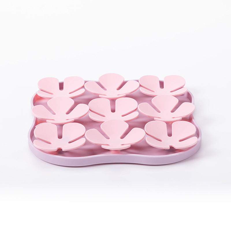 HKM-288723 Slow Feeder Dog Bowls Silicone Slow Feeder Lick Down Eating Pet Calming Mat Anxiety Relief Training Wet Food Lick Pad With Suction Cup Interactive Feed Game Toy All Breed Dogs