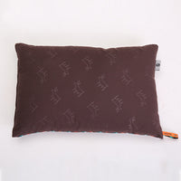 HKM-288787 Portable Outdoor Camping Pillow - 80% Polyester Fiber & 20% Cotton, Compact Storage Size 25x13cm, Expanded Size 40x30x10cm
