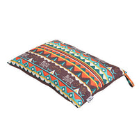 HKM-288787 Portable Outdoor Camping Pillow - 80% Polyester Fiber & 20% Cotton, Compact Storage Size 25x13cm, Expanded Size 40x30x10cm