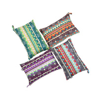 HKM-288787 Portable Outdoor Camping Pillow - 80% Polyester Fiber & 20% Cotton, Compact Storage Size 25x13cm, Expanded Size 40x30x10cm